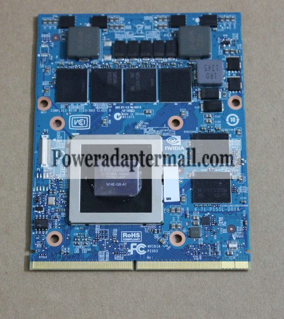 Clevo Nviadia GTX770M GDDR5 3GB MXM3.0B SLI VGA Card N14E-GS-A1 Clevo Nviadia GTX770M GDDR5 3GB MXM3.0B SLI VGA Card N14E-GS-A1